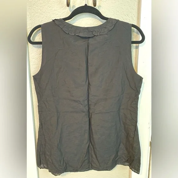Campaigne, Cotton Silk Blend, Black Sleeveless blouse, size 8 - Picture 2 of 4